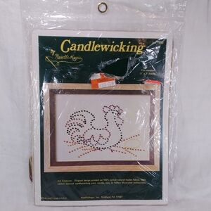 Needle Magic Chicken Hen Candlewicking KIT Farmhouse Muslin 5" x 7" NOS